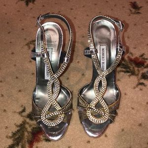 Gorgeous Manolo Blahnik Rhinestone Multistrap Heel